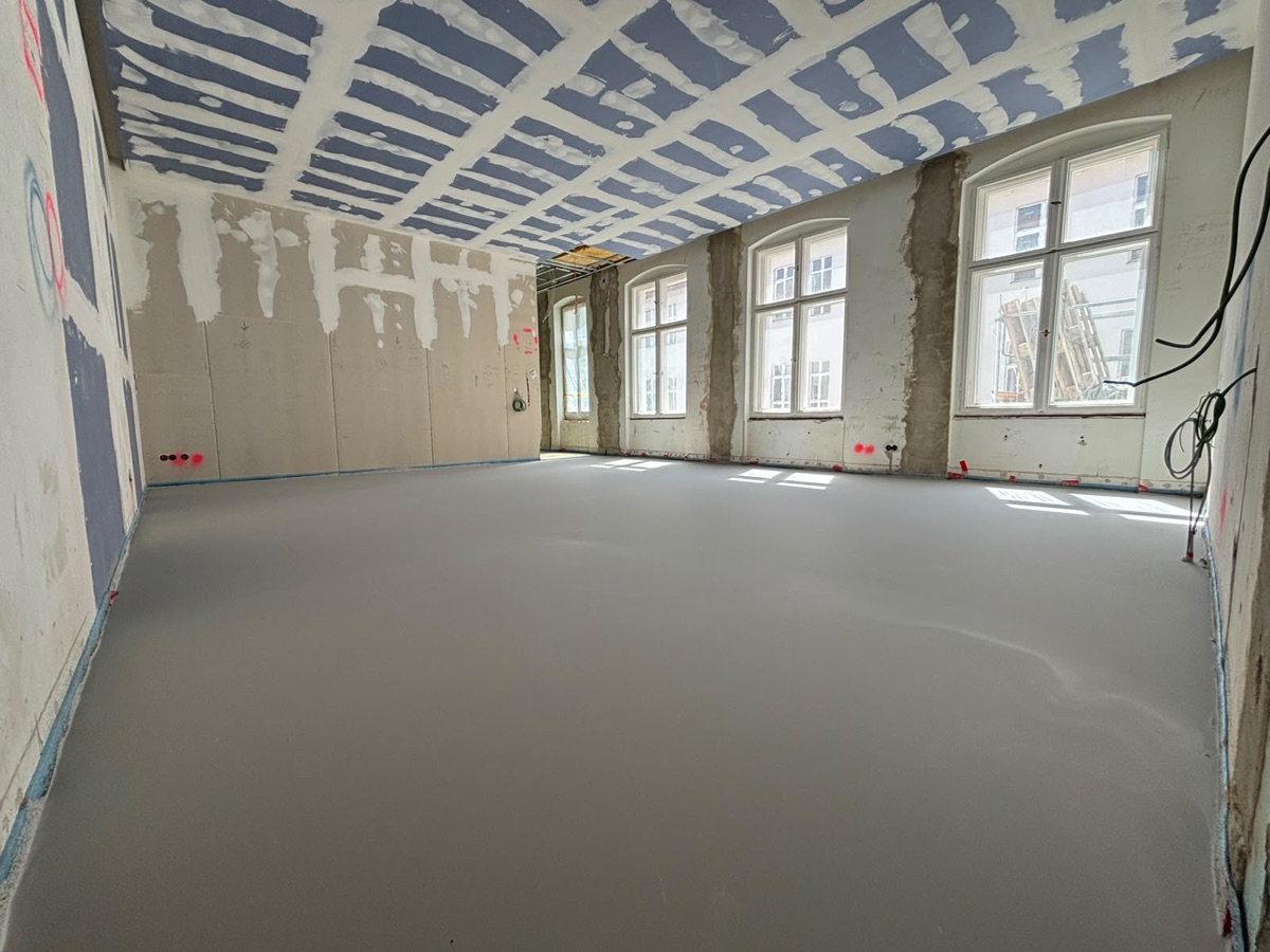 Sanierter Fußboden in einem Altbau